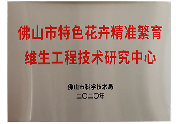 佛山市特色花卉精準(zhǔn)繁育維生工程技術(shù)研究中心